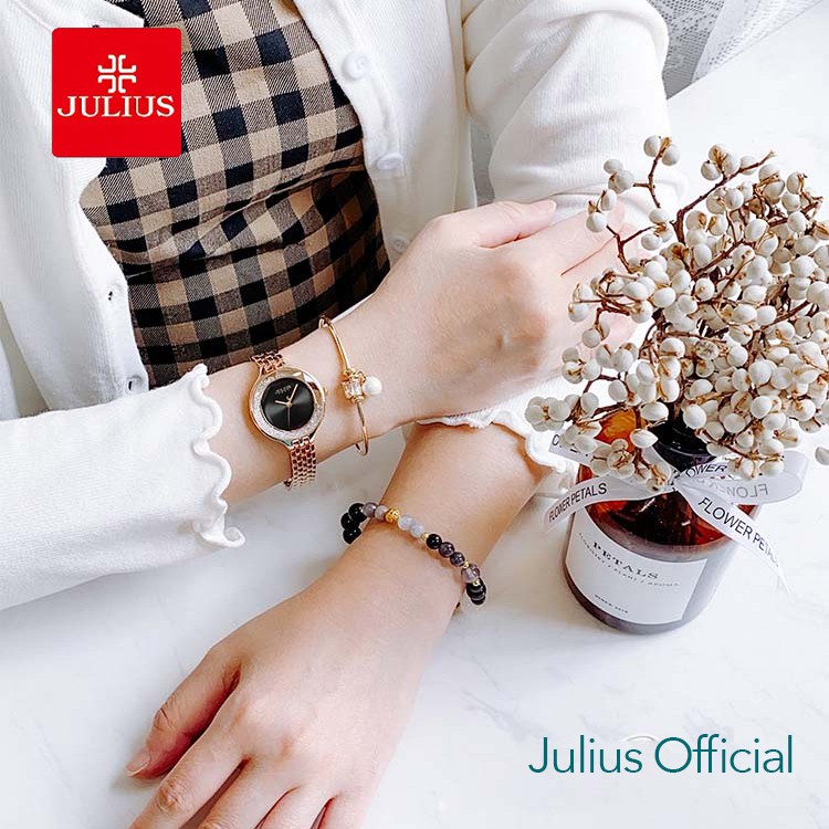 Đồng hồ nữ Julius JA-1272 dây thép | Julius Official