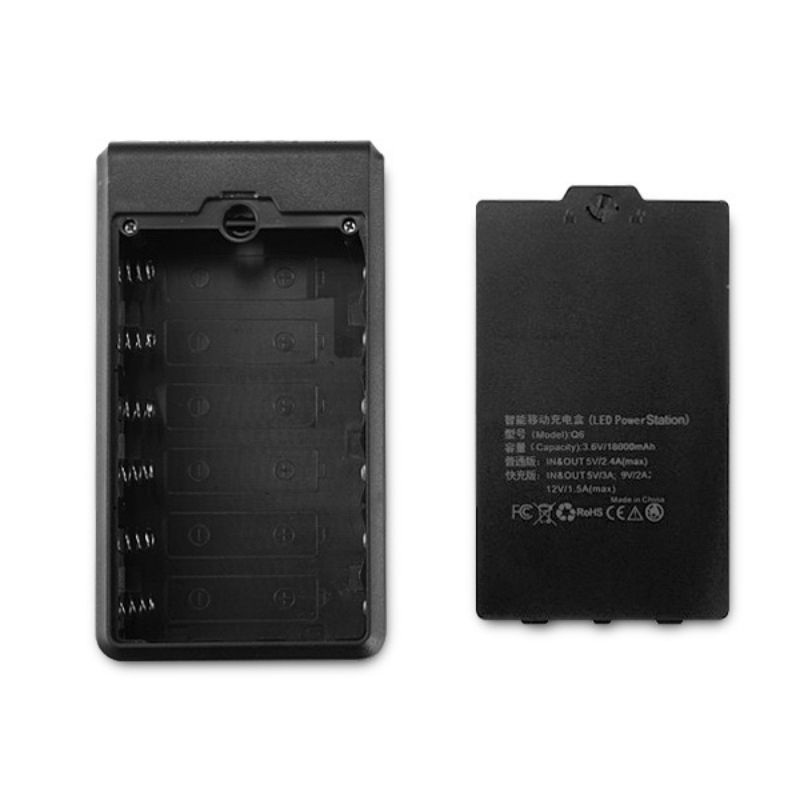 BỘ VỎ 6 PIN - Q6 - BOX SẠC DỰ PHÒNG ĐIỆN THOẠI CHÂN LÒ XO DÙNG PIN 18650 KHÔNG PHẢI HÀN