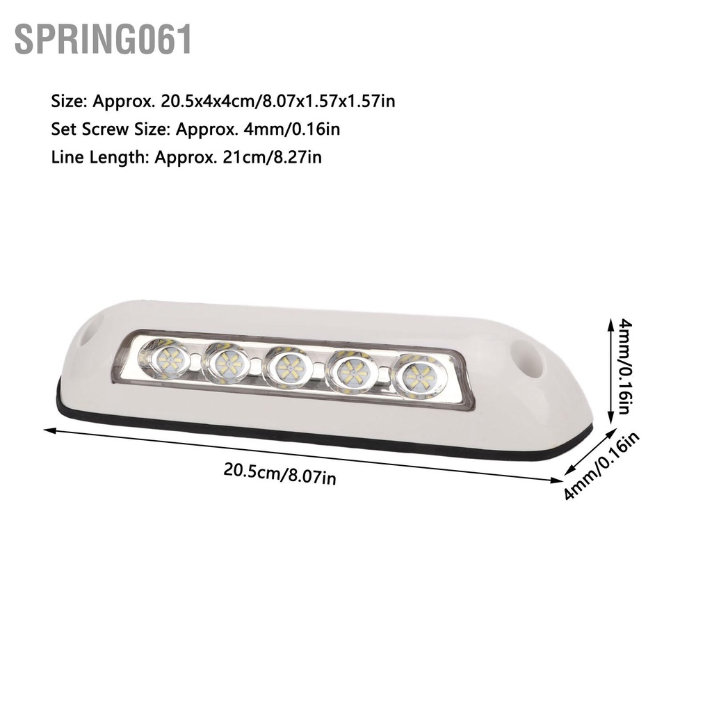 Spring061 Đèn chiếu sáng mái hiên LED RV phổ quát 12V 6000K tiện ích ngoại thất chống thấm nước cho người cắm trại ở xe kéo