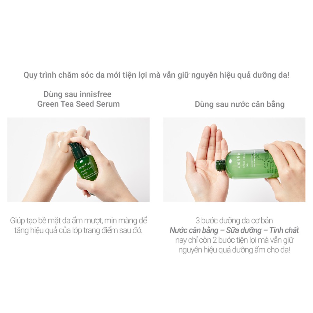 [Mã FMCGMALL -8% đơn 250K] Sữa dưỡng ẩm kết hợp tinh chất trà xanh innisfree Green Tea Seed Essence In Lotion 100ml | BigBuy360 - bigbuy360.vn