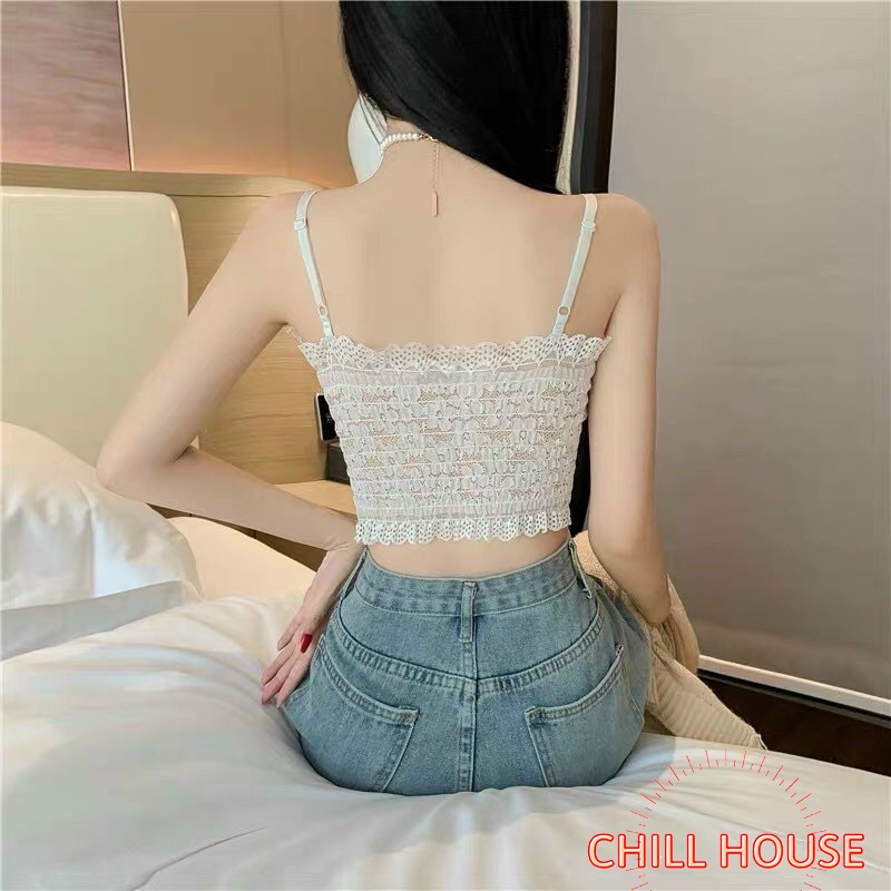ÁO LÓT NỮ-ÁO BRA HOA HỒNG NỔI QUẢ CHÉO BRA 3135 PHONG CÁCH MỚI LẠ CHILL HOUSE