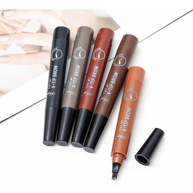 Bút chì kẻ lông mày- phẩy sợi lông mày 4D không trôi nước dạng gel Suake eyebrown contuoring