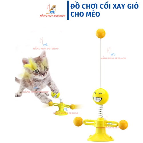 Đồ chơi cho mèo, đồ chơi mèo cối xay gió mặt cười, đồ chơi mèo