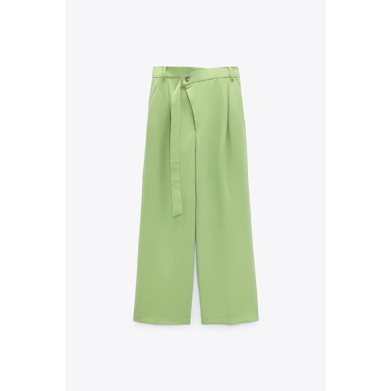 Zara Áo Khoác Vest Phối Thắt Lưng Thời Trang Mùa Xuân Cá Tính2010755 Quần Ống Rộng Lưng Cao Thời Trang Cho Nữ 7385433 | BigBuy360 - bigbuy360.vn