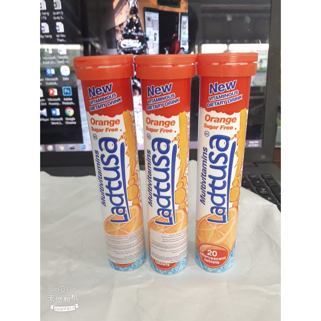 Vitamin C sủi LADTUSA, nhập khẩu Bungari, giúp bồi bổ cơ thể, tăng cường sức đề kháng, giảm mệt mỏi, suy nhược