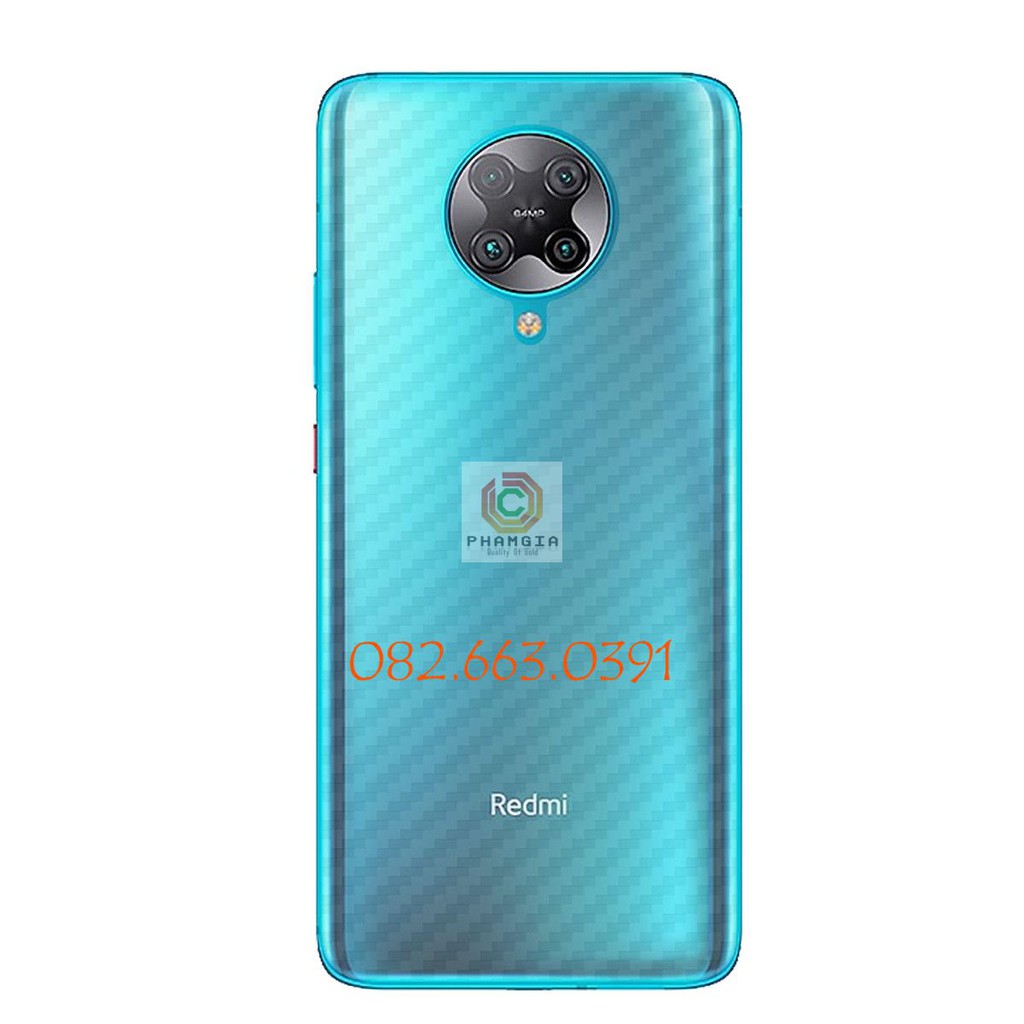 Miếng dán mặt lưng skin carbon XIAOMI REDMI K30 PRO / K30 / K30 5G/ K30 ultra
