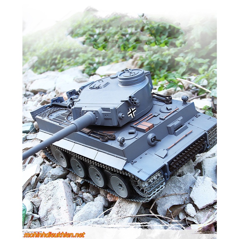 XE TĂNG  ĐIỀU KHIỂN TIGER 1 PHIÊN BẢN XÍCH NHỰA 1/16 RTR