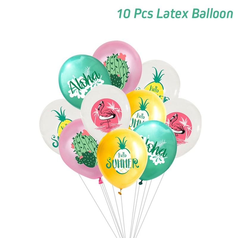 Bộ Bong Bóng Trang Trí Tiệc Hình Hồng Hạc/Quả Dứa Nhiệt Đới