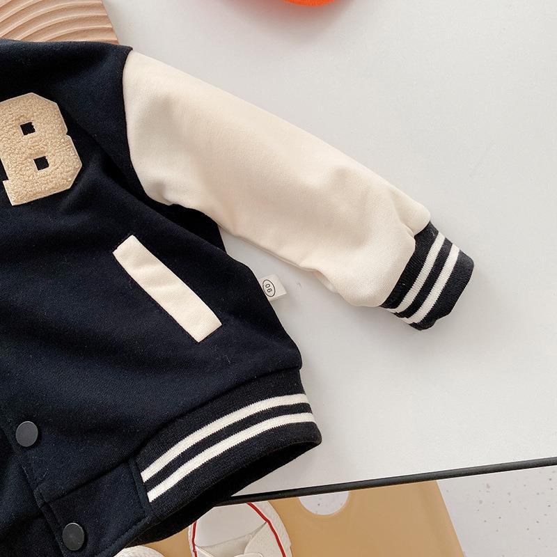 MNGRL Áo Khoác Bomber Dáng Rộng Họa Tiết Thêu Phong Cách Hàn Quốc Thời Trang Cho Trẻ Em