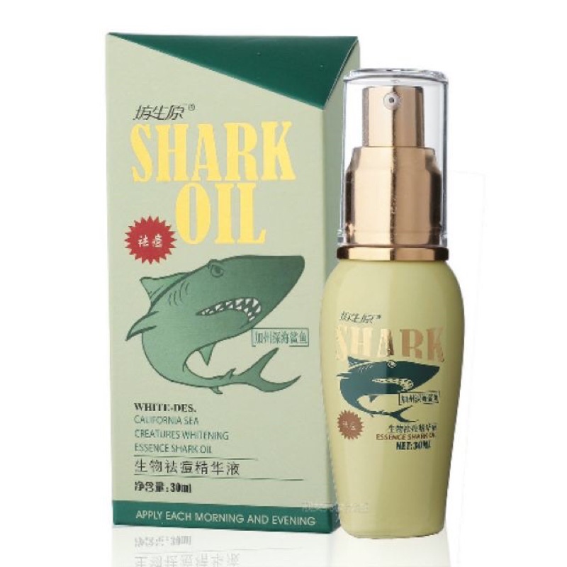 Serum SHARK OIL 30ml cho da mụn (ca map xanh)