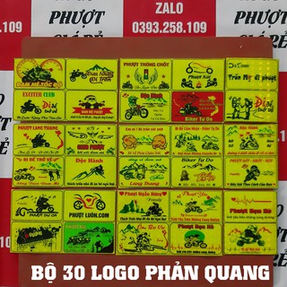 logo phượt phản quang bộ 30 logo