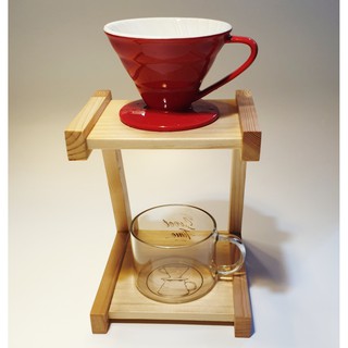 Giá đỡ phễu pha cà phê bằng gỗ handmade