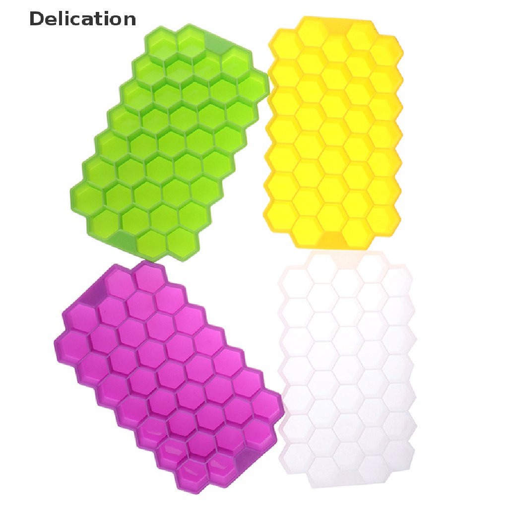 Khuôn Silicone Làm Đá 37 Ô Hình Tổ Ong