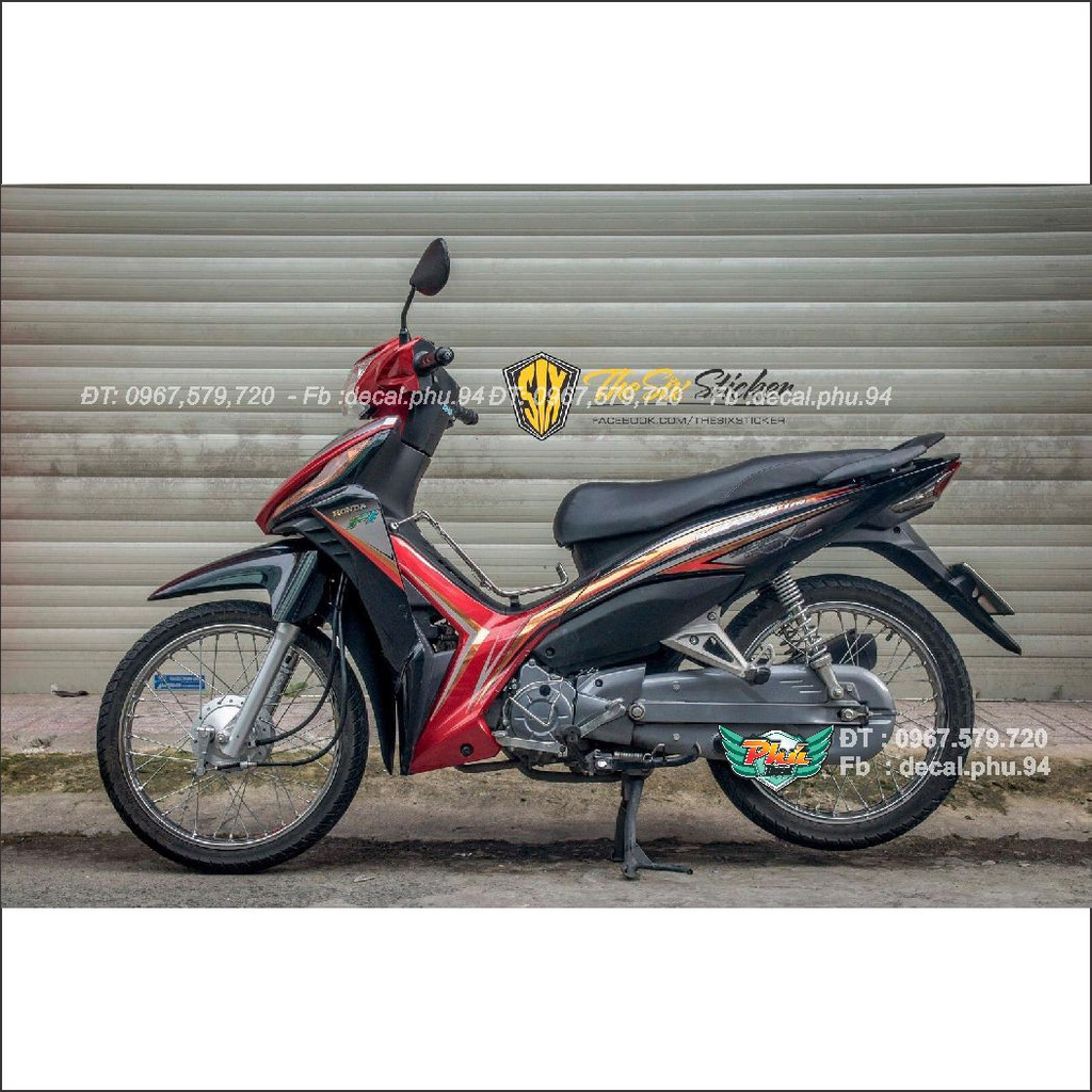 Tem Rời Wawe RSx đỏ đen. (J)