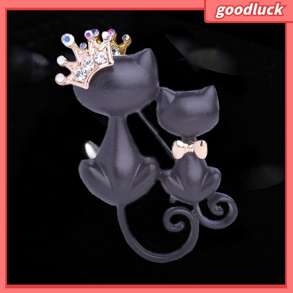 Trâm Cài Áo Hình Chú Mèo Bằng Đá Thời Trang Cho Nữ