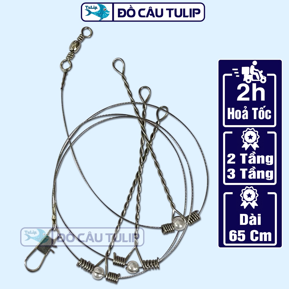 Thẻo Cáp 2 TẦNG / 3 TẦNG - Thẻo Cáp Câu Cá Sông, Cá Chim, Cá Rằng Sắt Bén, Phụ Kiện Câu Cá ĐỒ CÂU TULIP