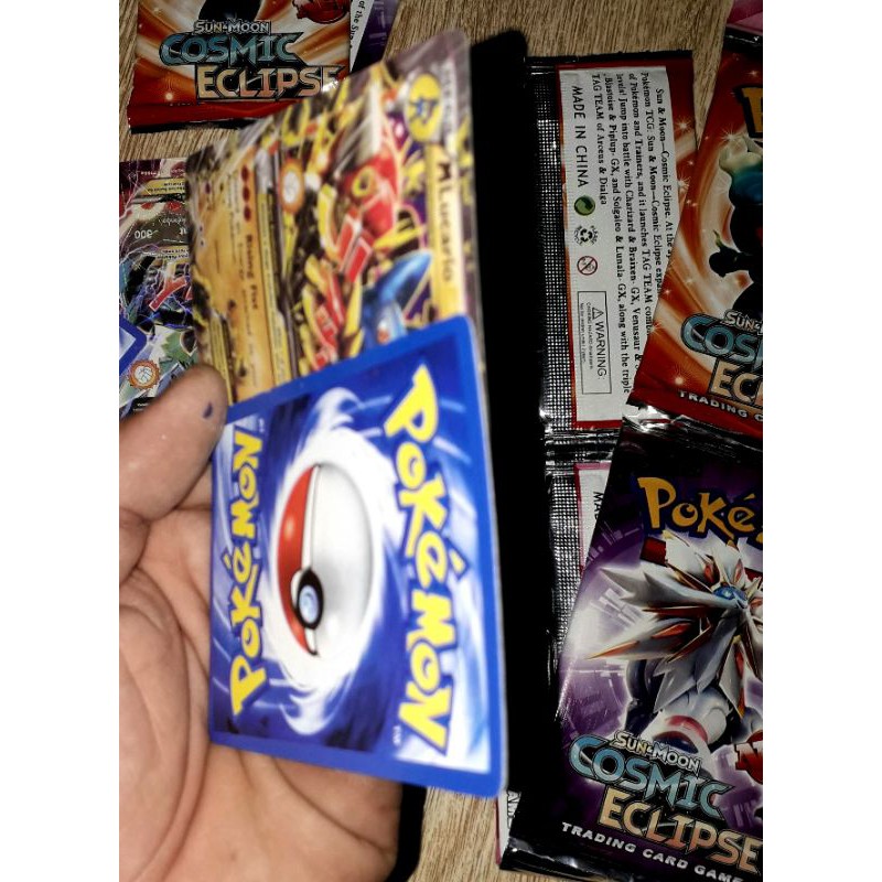 Sét 84 thẻ bài Pack Pokemon_Cosmic bằng giấy bóng cứng óng ánh rất đẹp