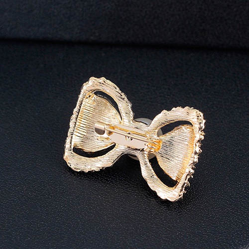 Ghim cài áo hình nơ đính ngọc trai giả thời trang cho nữ