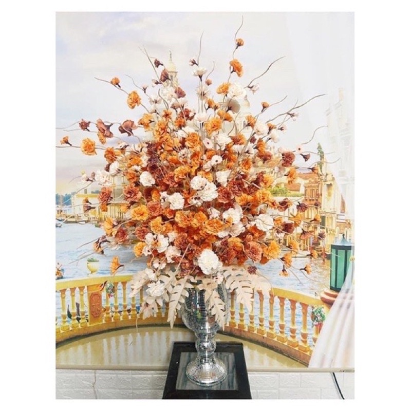 Hoa Giả- Cành Đào Râu-anh đào 1m trang trí,decor