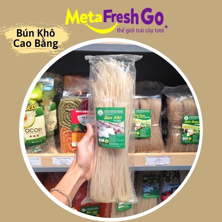 Bún khô Đặc Sản Cao Bằng 500 gam - Đặc Sản Vùng Cao Tự Nhiên, Không Chất Bảo Quản,Phụ Gia Thực Phẩm | Meta FreshGo