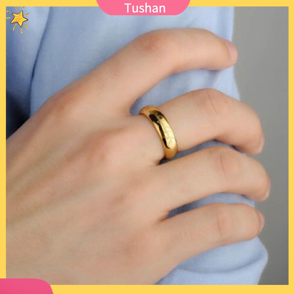 Nhẫn Thời Trang Bằng Thép Không Gỉ Cho Nam &amp; Nữ