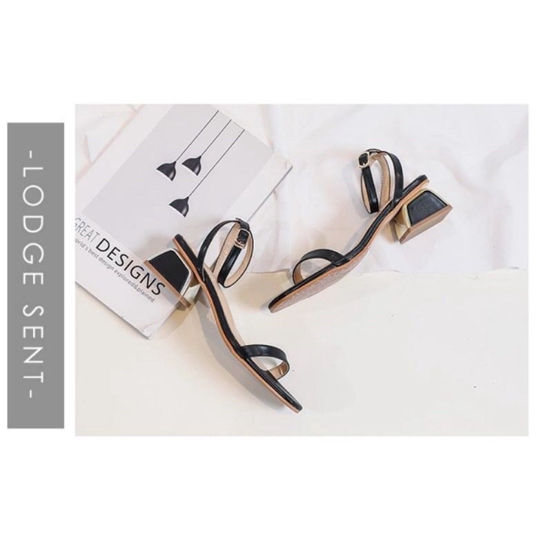 Sandal Cao Gót 5P Hậu Chéo Mã N6