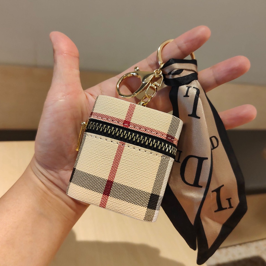 Túi Đựng Tai Nghe Không Dây Mini Có Móc Khóa Ốp