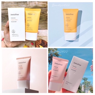 Kem chống nắng kiềm dầu nâng tone da innisfree suncream spf50+