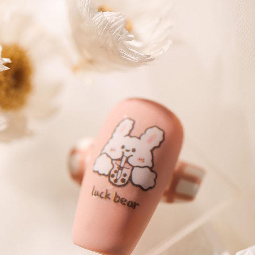 Miếng Dán Trang Trí Móng Tay Hình Gấu Dễ Thương DIY