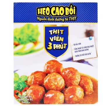 Thịt heo viên 3 phút Heo Cao Bồi Masan hộp 200g