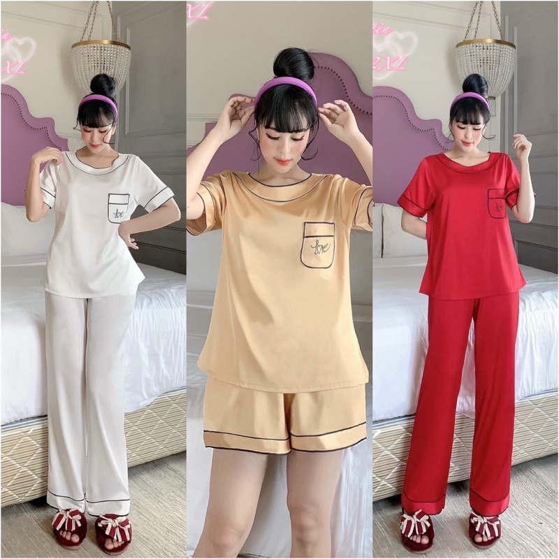 Bộ LATIN MÀU TRƠN CỔ TRÒN in chữ LOVE, QUẦN DÀI-QUẦN ĐÙI, có túi quần túi áo | BigBuy360 - bigbuy360.vn