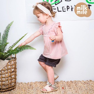 Bộ milk mile xuất hàn bg mầu hồng size 90-130