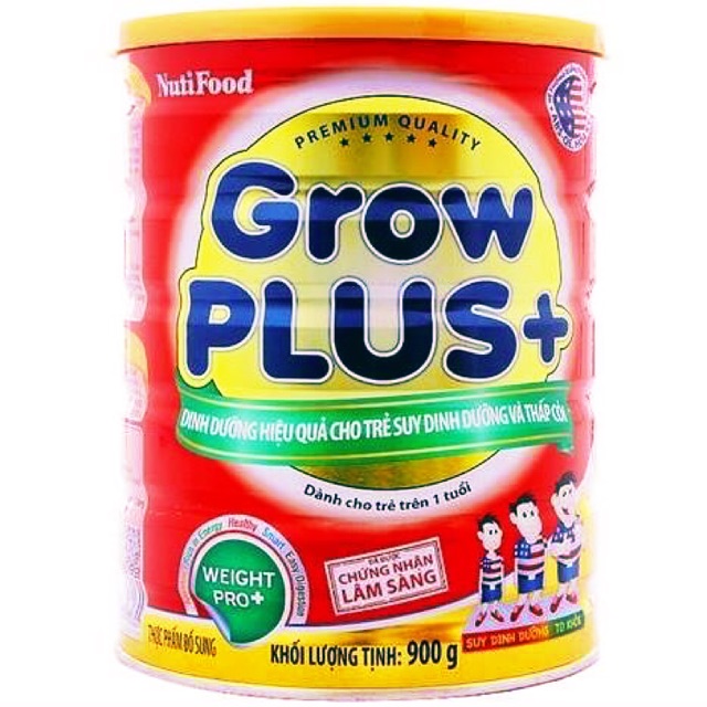 combo 2lon Sữa GROWPLUS NutiFood 900g