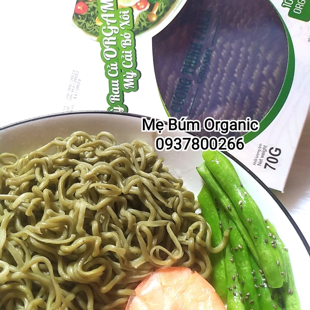 [ HCM Giao Hỏa Tốc - Mì 3 Vị ] Combo 5 Gói Mì Rau Củ Hữu Cơ Organic ORGAMY. Chuẩn  Eat clean Giảm Cân, Ăn chay,Mặn - 70g
