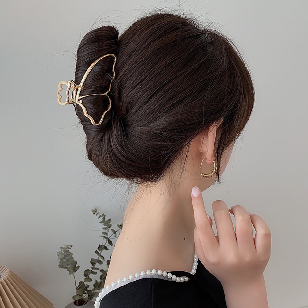 Kẹp tóc hình bướm bằng hợp kim phối tua rua phong cách vintage thời trang cho nữ
