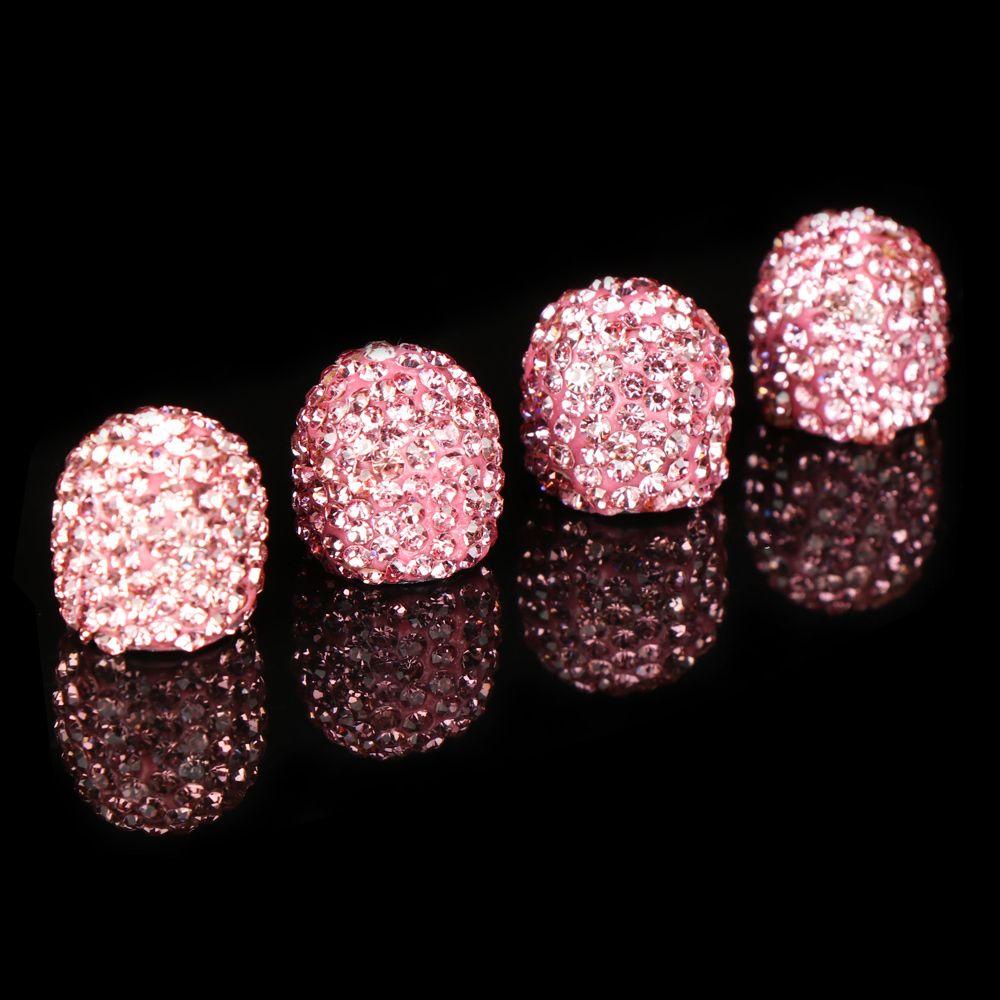 YOLA Bộ 4 Nắp Van Lốp Xe Chống Bụi 5 Màu 5 Màu Tùy Chọn|Phụ Kiện Trang Trí Xe Hơi Xinh Xắn Chất Lượng