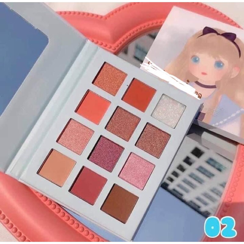 Bảng phấn mắt 12 ô VONGEE búp bê