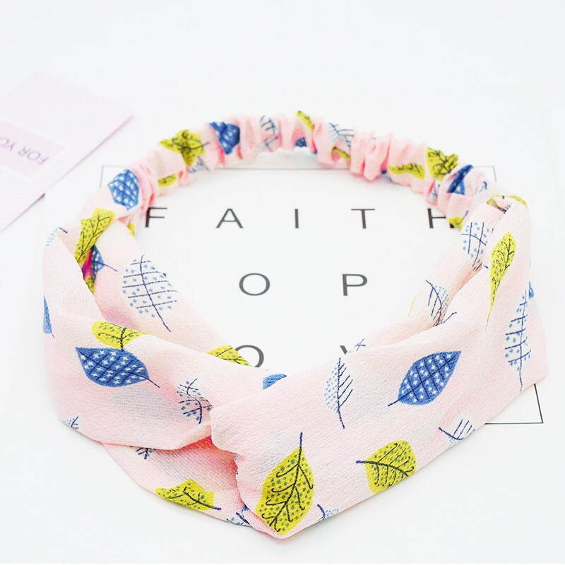 Băng đô nữ họa tiết hoa lá xinh vải mềm nhẹ nhàng