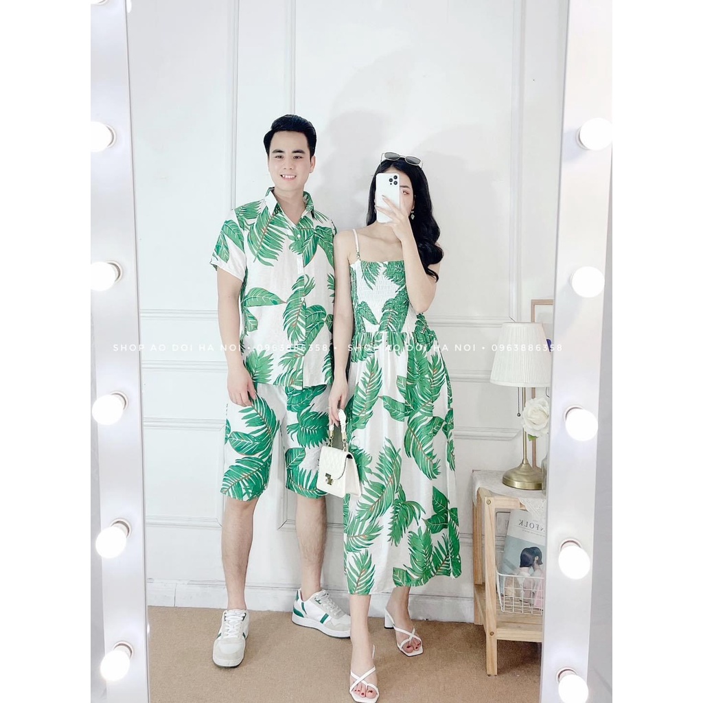 Bộ đồ đôi đi biển gia đình, bộ đồ mặc nhóm