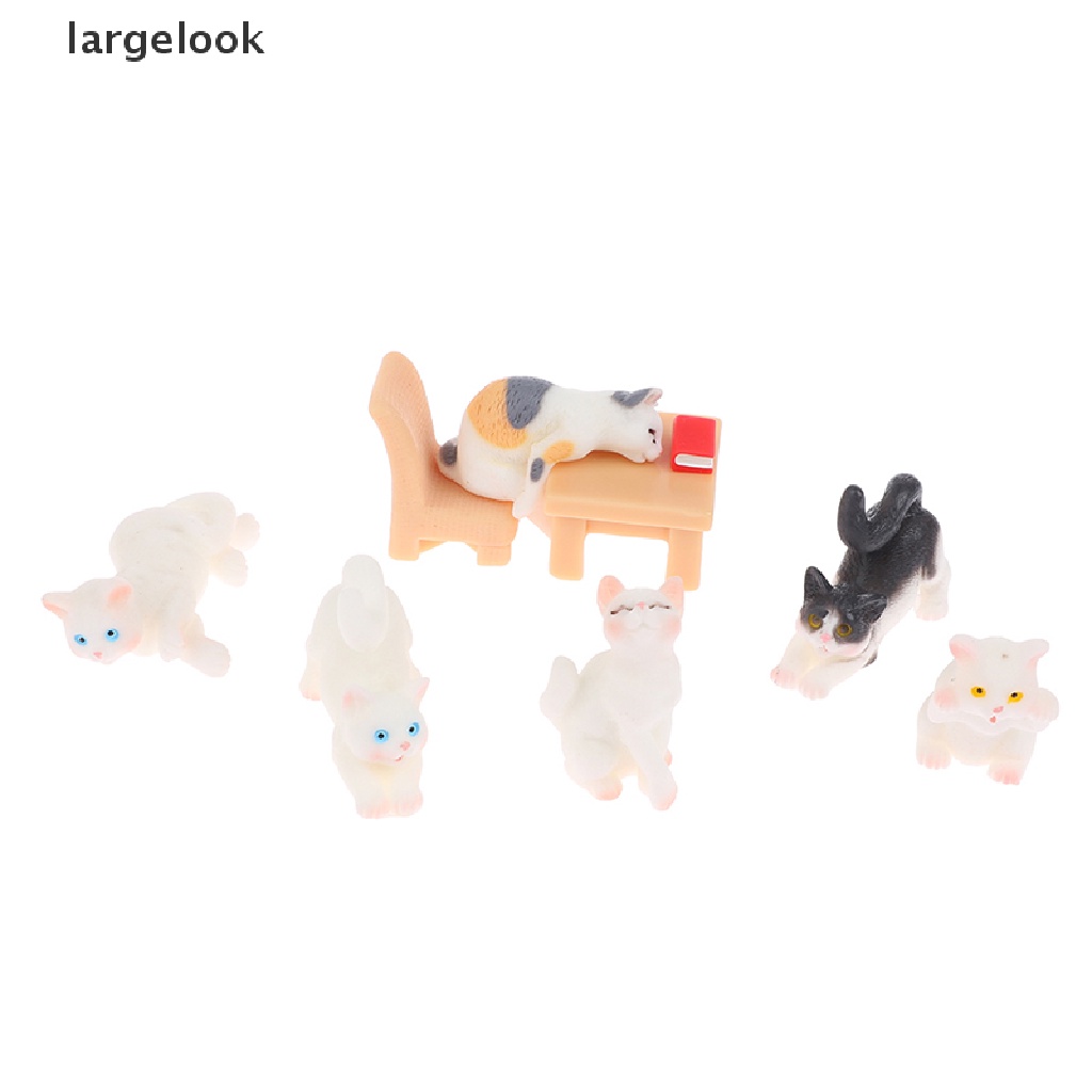 1 Mô Hình Mèo Con Dễ Thương Trang Trí Nhà Búp Bê ♨Nóng Bỏng