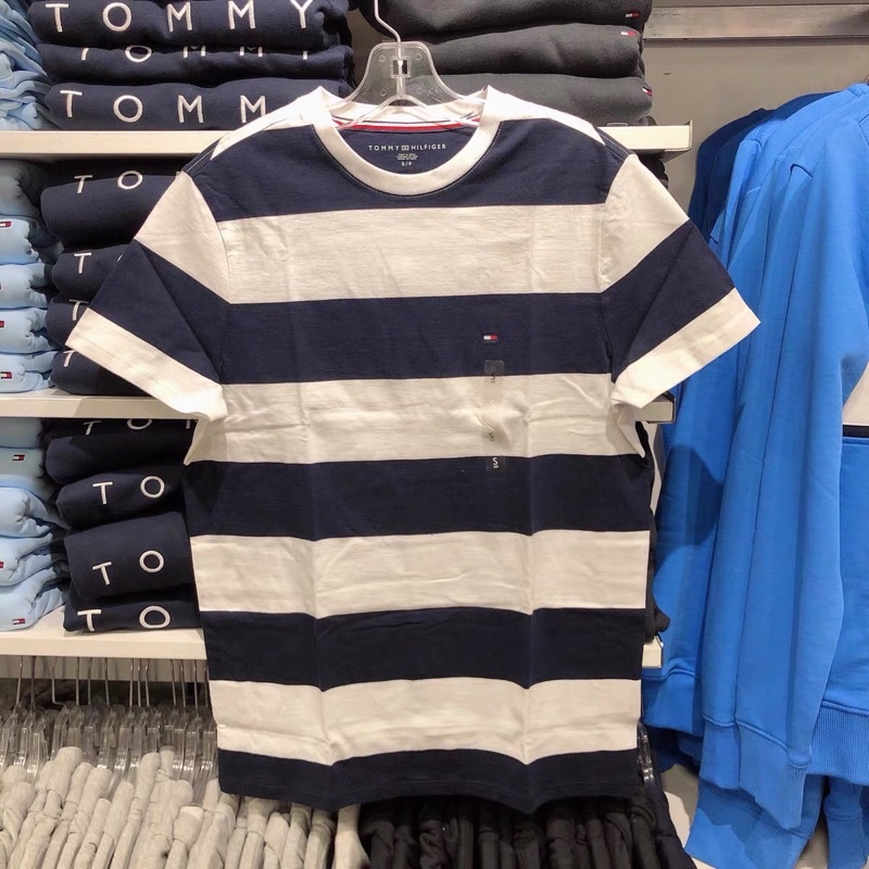 TOMMY HILFIGER - Áo thun Tommy chính hãng - Tommy áo thun thời trang nam cổ tròn ngắn tay