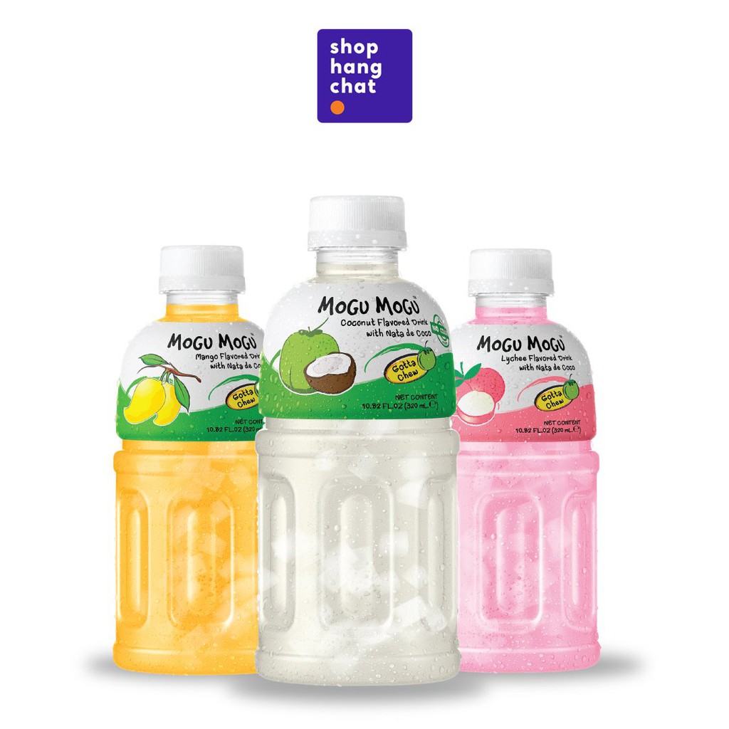 Combo 3 Chai Nước Mogu Mogu Thạch Dừa Thái Lan