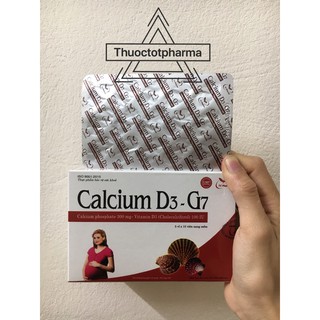 Viên uống CALCIUM D3 - G7 bổ sung canxi,d3 cho mẹ bầu( 5 vỉ * 15 viên)