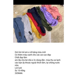 Áo khoác gió lót lưới trẻ em 250