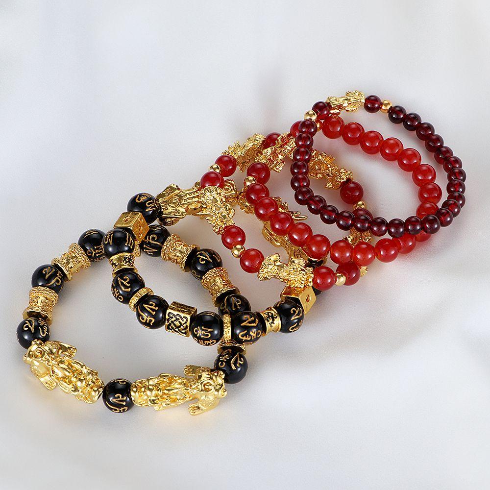 MELODG Vòng Tay Hạt Đen May Mắn