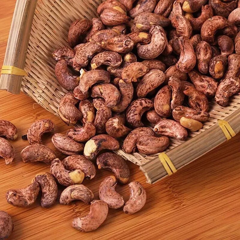 Hạt Điều Rang Muối 500g Nguyên Vỏ Lụa Loại A [ hàng mới hạt to đều siêu thơm ngon cam kết]