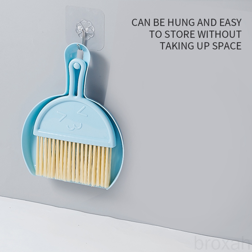 Bộ Chổi Và Đồ Hốt Rác Mini Bằng Nhựa Cho Bàn Phím / Bàn Phím Máy Tính