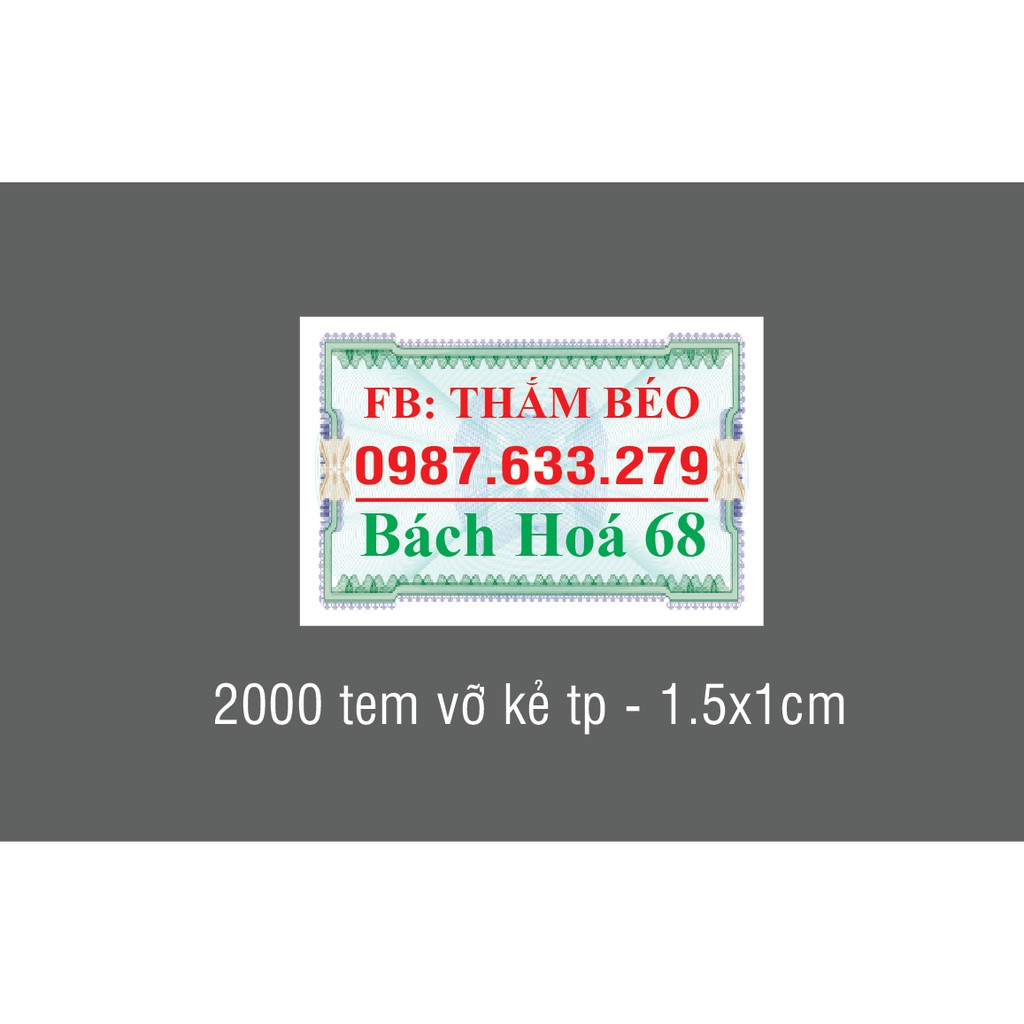 2000 Tem bảo hành Bách Hóa 68