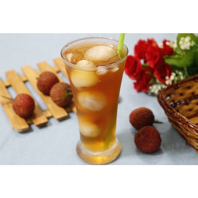 Vải Thiều Ngâm Nước Đường Lychee 565g