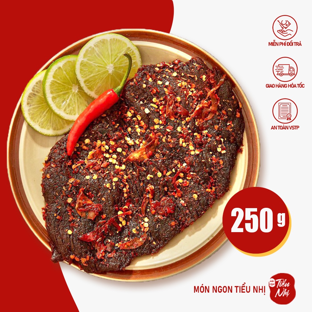 Khô Bò Miếng Mềm Cay Gói 250Gr - Món Ngon Tiểu Nhị - Khô bò ngon loại 1 ăn vặt Sài Gòn | BigBuy360 - bigbuy360.vn